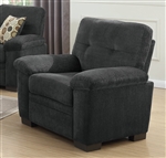 Fairbairn Chair in Charcoal Chenille Upholstery by Coaster - 506586