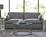 Grayson Sofa in Grey Leather by Coaster - 506771