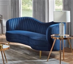 Sophia Loveseat in Blue Velvet by Coaster - 506862