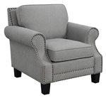 Sheldon Chair in Grey Fabric Upholstery by Coaster - 506873
