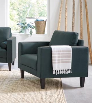 Gulfdale Chair in Dark Teal Velvet by Coaster - 509073