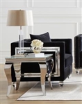 Delilah Chair in Black Velvet by Coaster - 509363