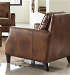 Leaton Chair in Brown Sugar Leather by Coaster - 509443