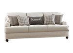 Glenn Sofa in Light Grey Linen Like Fabric by Coaster - 511094