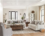 Glenn 2 Piece Living Room Set in Light Grey Linen Like Fabric by Coaster - 511094-S
