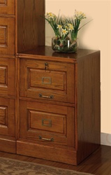 2 Drawer File Cabinet in Oak Finish by Coaster - 5317N