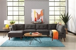 Churchill 5 Piece Modular Sectional in Dark Grey Fabric by Coaster - 551401-5