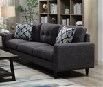 Watsonville Sofa in Grey Linen Like Fabric by Coaster - 552001