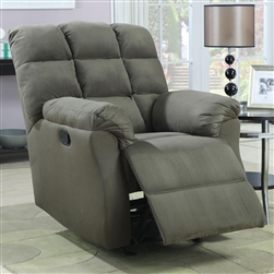 Sage Microfiber Glider Recliner by Coaster - 601018