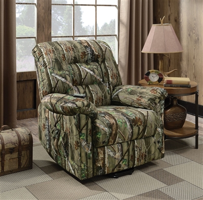 Power Lift Recliner in Camouflage Print Fabric by Coaster - 601027