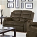 Rodman Reclining Loveseat in Chocolate Velvet Upholstery by Coaster - 601882