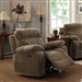 Myleene Glider Recliner in Mocha Fabric Upholstery by Coaster - 603033