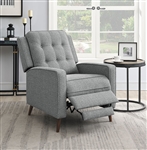 Grey Fabric Push Back Recliner by Coaster - 609567