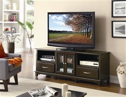 62 Inch TV Stand in Cappuccino Finish by Coaster - 700710