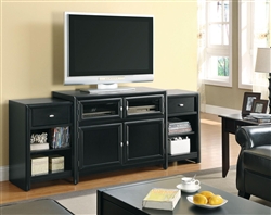 Extendable 42-76-Inch Black TV Console by Coaster - 700714