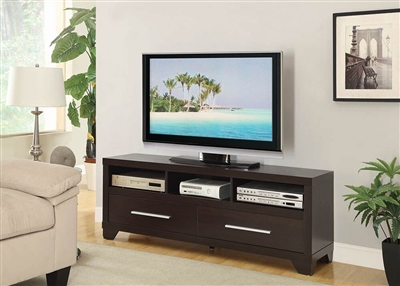 60 Inch TV Console in Cappuccino Finish by Coaster - 703301