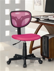 Pink Mesh Fabric Office Chair by Coaster - 800055P