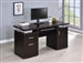 Computer Desk in Cappuccino Finish by Coaster - 800107