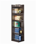 Corner Bookcase in Cappuccino Finish by Coaster - 800270