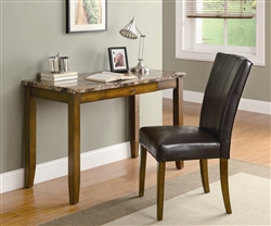 2 Piece Desk Set in Walnut Finish by Coaster - 800783