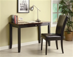 2 Piece Desk Set in Cappuccino Finish by Coaster - 800784