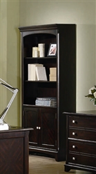 Garson Home Office Executive Bookcase in Rich Cappuccino Finish by Coaster - 801015