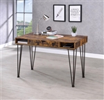 Olvera Writing Desk in Antique Nutmeg Finish by Coaster - 801038