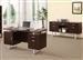 Glavan 2 Piece Office Set in Cappuccino Finish by Coaster - 801521-S