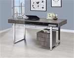 Whitman Writing Desk in Weathered Grey Finish by Coaster - 801897