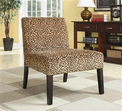 Leopard Pattern Fabric Accent Chair by Coaster - 900184