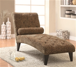 Leopard Print Chaise by Coaster - 902076