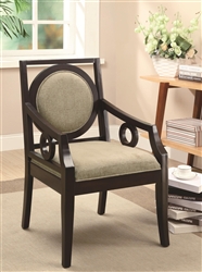 Accent Seating Geometric Styled Accent Chair with Circle Motifs by Coaster - 902097