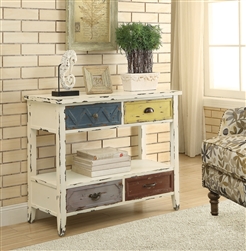 Accent Cabinet in Antique White Finish by Coaster - 950545