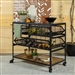 Industrial Storage Cart in Natural and Black Finish by Coaster - 953504