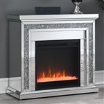 Lorelai Rectangular Freestanding Mirror Fireplace by Coaster - 991047