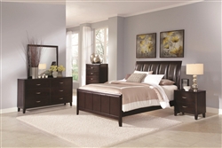 Coventry 6 Piece Bedroom Set in Dark Brown Finish by Coaster - B180