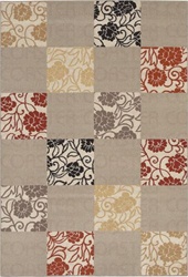 POLY AND BCF MEDIUM 5'3" X 7'6" CASUAL RUG by Coaster - PR1009M