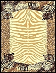 African Tiger Border 5 x 8 Rug by CTC - CTC-AF-TigerBorder