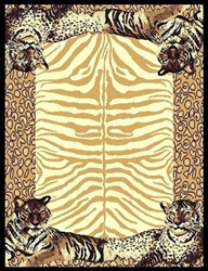 African Tiger Border 5 x 8 Rug by CTC - CTC-AF-TigerBorder