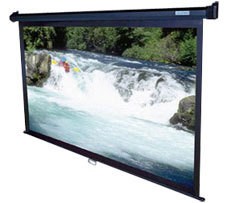 Manual Series 41x73 (84Diag),  Wall/ Ceiling Projection Screen, HDTV Format, Matte White Fabric