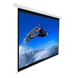 VMAX2 Series Electric Projection Screen 81" x 108"- White Casing- MaxWhite - 135" Diagonal