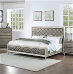 Xandria Bed in Champagne/Warm Gray Finish by Furniture of America - FOA-7224CPN-B