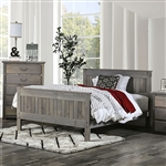 Rockwall Bed in Weathered Gray Finish by Furniture of America - FOA-AM7973-B