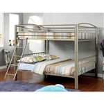 Lovia Full/Full Bunk Bed in Metallic Gold Finish by Furniture of America - FOA-CM-BK1037F