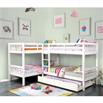 Marquette Quadruple Twin Bunk Bed in White Finish by Furniture of America - FOA-CM-BK904WH