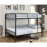 Clement Full/Full Bunk Bed in Black Finish by Furniture of America - FOA-CM-BK928FF