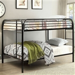 Opal Full/Full Bunk Bed in Black Finish by Furniture of America - FOA-CM-BK931BK-FF