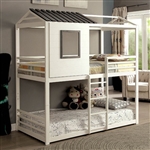 Stockholm Twin/Twin Bunk Bed by Furniture of America - FOA-CM-BK935