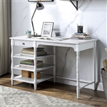 Moers Executive Home Office Desk in White Finish by Furniture of America - FOA-CM-DK927