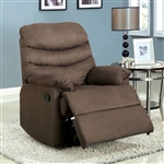 Pleasant Valley Recliner in Light Brown Finish by Furniture of America - FOA-CM-RC6927GY